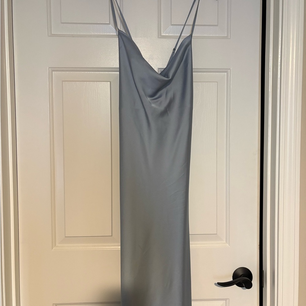 Show Me Your MuMu Light Gray Maxi Dress
